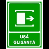 Semn pentru usa glisanta spre dreapta